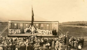 Children performance at fair grounds for Canada Jubilee, 1927. (Images are provided for educational and research purposes only. Other use requires permission, please contact the Museum.) thumbnail