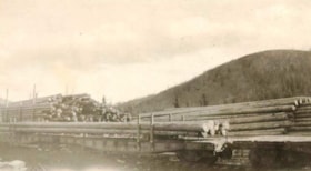 Logs on the Grand Trunk Pacific headed for Cedarvale, B.C.. (Images are provided for educational and research purposes only. Other use requires permission, please contact the Museum.) thumbnail