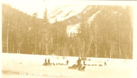 Dog mushers, Skeena River, B.C.. (Images are provided for educational and research purposes only. Other use requires permission, please contact the Museum.) thumbnail