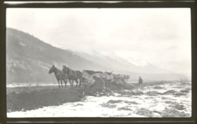 Constructing a road bed using horses.. (Images are provided for educational and research purposes only. Other use requires permission, please contact the Museum.) thumbnail