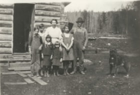 Dieter family members, two miles north of Driftwood School. (Images are provided for educational and research purposes only. Other use requires permission, please contact the Museum.) thumbnail
