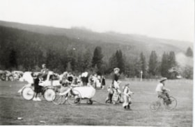 Kid's parade at the Fall Fair.. (Images are provided for educational and research purposes only. Other use requires permission, please contact the Museum.) thumbnail