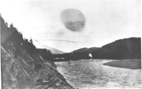 Two steam boats coming down the Skeena River.. (Images are provided for educational and research purposes only. Other use requires permission, please contact the Museum.) thumbnail