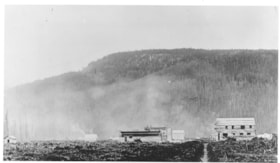 Construction of Main Street, Smithers, B.C.. (Images are provided for educational and research purposes only. Other use requires permission, please contact the Museum.) thumbnail