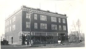 Bulkley Hotel during Klondike Days, Main Street, Smithers, B.C.. (Images are provided for educational and research purposes only. Other use requires permission, please contact the Museum.) thumbnail