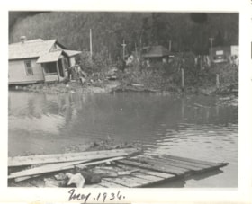 Damage to a town by the Skeena River flood. (Images are provided for educational and research purposes only. Other use requires permission, please contact the Museum.) thumbnail
