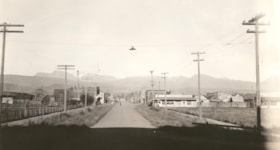 Main Street, Smithers, B.C. looking towards the Babine range. (Images are provided for educational and research purposes only. Other use requires permission, please contact the Museum.) thumbnail
