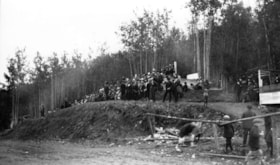 Spectator benches at the Telkwa Barbecue. (Images are provided for educational and research purposes only. Other use requires permission, please contact the Museum.) thumbnail