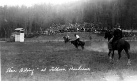 Spectators watching horse races at Telkwa Barbecue. (Images are provided for educational and research purposes only. Other use requires permission, please contact the Museum.) thumbnail