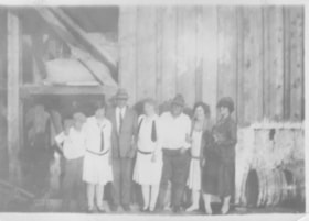 Group photo at Duthie Mine. (Images are provided for educational and research purposes only. Other use requires permission, please contact the Museum.) thumbnail
