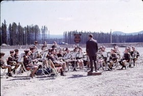 Houston Community Band playing at B.V.F.I. mill site. (Images are provided for educational and research purposes only. Other use requires permission, please contact the Museum.) thumbnail
