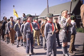 Cubs or scouts in Houston May Day parade, 1972. (Images are provided for educational and research purposes only. Other use requires permission, please contact the Museum.) thumbnail