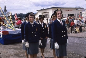 Houston Legion ladies in Canadian centennial parade. (Images are provided for educational and research purposes only. Other use requires permission, please contact the Museum.) thumbnail