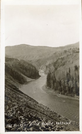 The Bulkley River Canyon, Hazelton. (Images are provided for educational and research purposes only. Other use requires permission, please contact the Museum.) thumbnail