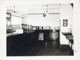 Interior shot of the Royal Bank of Canada, Smithers, B.C.. (Images are provided for educational and research purposes only. Other use requires permission, please contact the Museum.) thumbnail