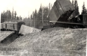 Canadian National Railway train wreck. (Images are provided for educational and research purposes only. Other use requires permission, please contact the Museum.) thumbnail