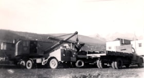 Department of Highways, excavator equipment. (Images are provided for educational and research purposes only. Other use requires permission, please contact the Museum.) thumbnail
