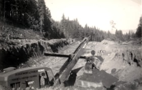 Department of Highways, excavator. (Images are provided for educational and research purposes only. Other use requires permission, please contact the Museum.) thumbnail