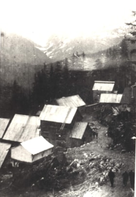 Cronin Mine base camp buildings. (Images are provided for educational and research purposes only. Other use requires permission, please contact the Museum.) thumbnail