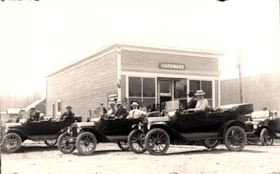 Cars lined up along Main Street, Smithers, B.C.. (Images are provided for educational and research purposes only. Other use requires permission, please contact the Museum.) thumbnail