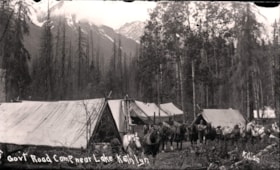 Government road camp near Lake Kathlyn. (Images are provided for educational and research purposes only. Other use requires permission, please contact the Museum.) thumbnail
