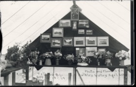 Photo and flower exhibit at the Bulkley Valley Agricultural Association Exhibition in Telkwa, B.C.. (Images are provided for educational and research purposes only. Other use requires permission, please contact the Museum.) thumbnail