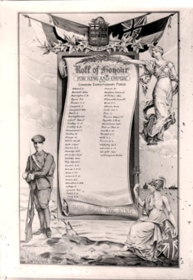 Roll of Honour for King and Empire with Canadian Expeditionary Force. (Images are provided for educational and research purposes only. Other use requires permission, please contact the Museum.) thumbnail