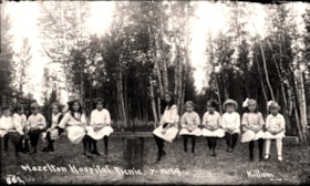 Hazelton Hospital picnic. (Images are provided for educational and research purposes only. Other use requires permission, please contact the Museum.) thumbnail