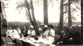 Group picnic. (Images are provided for educational and research purposes only. Other use requires permission, please contact the Museum.) thumbnail