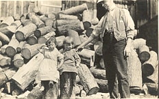 Joseph L. Coyle and daughter Ellen, at the McNeil's Store in Aldermere.. (Images are provided for educational and research purposes only. Other use requires permission, please contact the Museum.) thumbnail