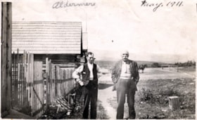 Joseph L. Coyle and Mr. Murphy standing in the streets in Aldermere.. (Images are provided for educational and research purposes only. Other use requires permission, please contact the Museum.) thumbnail