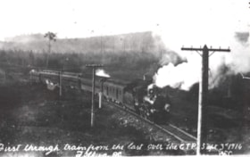G.T.P. first through train. (Images are provided for educational and research purposes only. Other use requires permission, please contact the Museum.) thumbnail