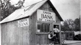Union Bank of Canada building in Telkwa, B.C.. (Images are provided for educational and research purposes only. Other use requires permission, please contact the Museum.) thumbnail
