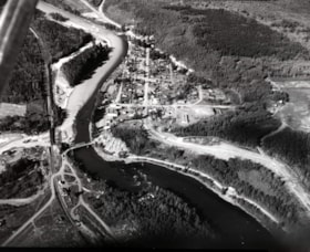 Aerial view of Telkwa, B.C.. (Images are provided for educational and research purposes only. Other use requires permission, please contact the Museum.) thumbnail