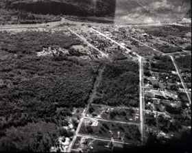 Aerial view of Main Street, Smithers B.C.. (Images are provided for educational and research purposes only. Other use requires permission, please contact the Museum.) thumbnail