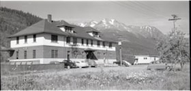 View of the front of the Canadian National/Smithers train station located at the end of Main Street.. (Images are provided for educational and research purposes only. Other use requires permission, please contact the Museum.) thumbnail