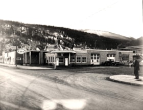 Bovill Motors and Wall's Electric Store, Smithers B.C.. (Images are provided for educational and research purposes only. Other use requires permission, please contact the Museum.) thumbnail