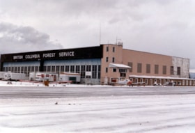 B.C. Forest Service hangar at Smithers Airport. (Images are provided for educational and research purposes only. Other use requires permission, please contact the Museum.) thumbnail