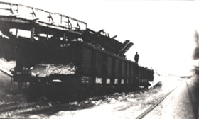 Grand Trunk Pacific Railway car being loaded.. (Images are provided for educational and research purposes only. Other use requires permission, please contact the Museum.) thumbnail