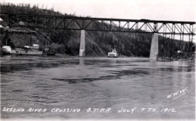 Skeena River Crossing Bridge, G.T.P.R.. (Images are provided for educational and research purposes only. Other use requires permission, please contact the Museum.) thumbnail