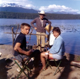 Camping at Chapman Lake.. (Images are provided for educational and research purposes only. Other use requires permission, please contact the Museum.) thumbnail
