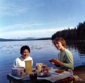 Camping at Chapman Lake. (Images are provided for educational and research purposes only. Other use requires permission, please contact the Museum.) thumbnail