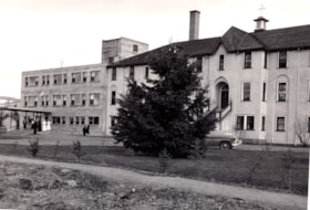 The Bulkley Valley District Hospital with new addition. (Images are provided for educational and research purposes only. Other use requires permission, please contact the Museum.) thumbnail