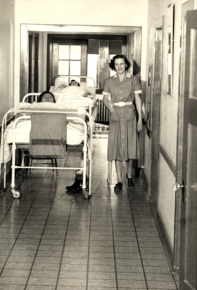 Bulkley Valley Hospital hallway. (Images are provided for educational and research purposes only. Other use requires permission, please contact the Museum.) thumbnail