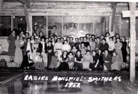 Ladies Bonspiel, Smithers, 1952. (Images are provided for educational and research purposes only. Other use requires permission, please contact the Museum.) thumbnail