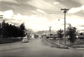 Looking north down Smithers Main Street. (Images are provided for educational and research purposes only. Other use requires permission, please contact the Museum.) thumbnail