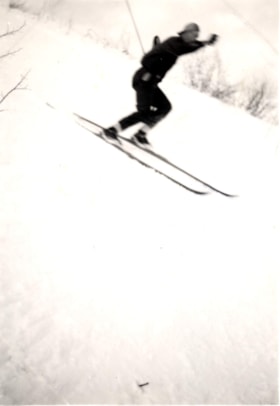 Jumping skier. (Images are provided for educational and research purposes only. Other use requires permission, please contact the Museum.) thumbnail
