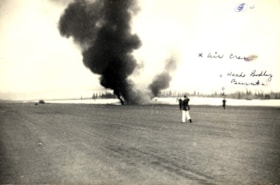 Fire crew arriving at Ventura plane crash. (Images are provided for educational and research purposes only. Other use requires permission, please contact the Museum.) thumbnail