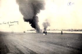 Fire crew arriving at Ventura plane crash. (Images are provided for educational and research purposes only. Other use requires permission, please contact the Museum.) thumbnail