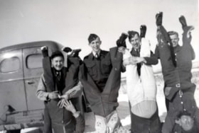 Air force personnel horsing around. (Images are provided for educational and research purposes only. Other use requires permission, please contact the Museum.) thumbnail